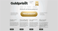 Desktop Screenshot of guldpriset.nu