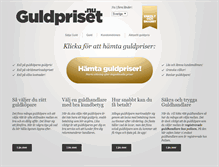 Tablet Screenshot of guldpriset.nu